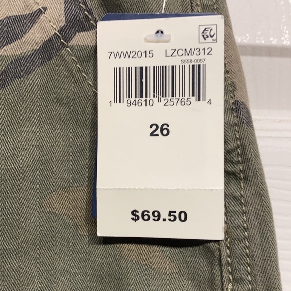 2 for $50 LUCKY BRAND Camo Skirt Size 26 Lucky Mini Skirt - Picture 2 of 7